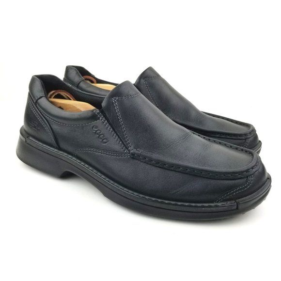 Ecco Fusion II Leather Slip On Casual Water Repell